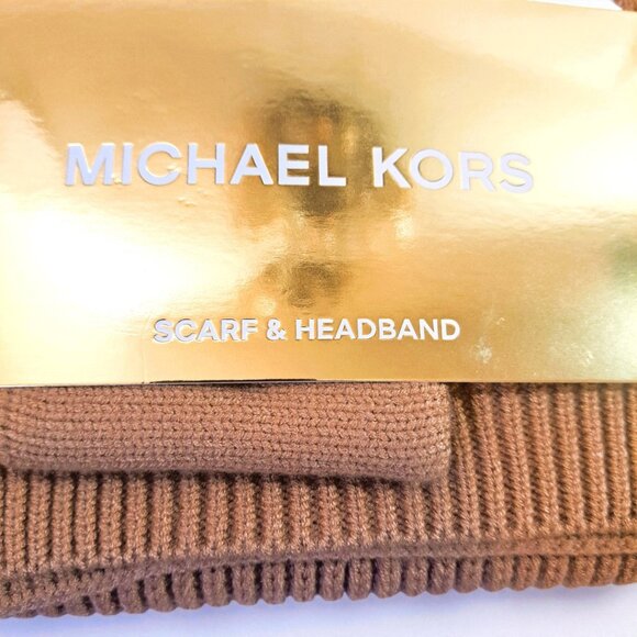 Michael Kors Women's Tan Scarf and Headband Set NWT - Picture 10 of 10